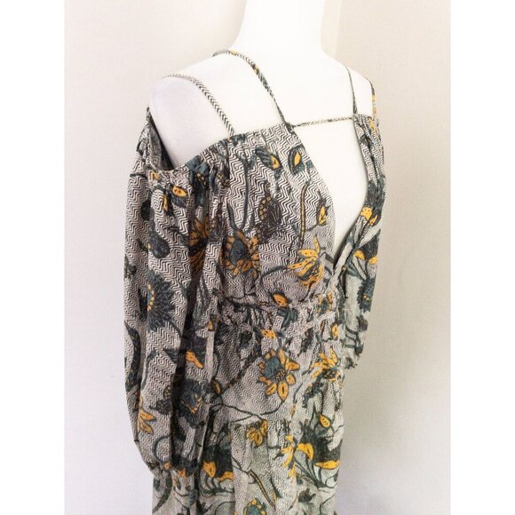 Ulla Johnson Floral Maxi Dress SZ 2 Tahlia Portofino Off Shoulder Boho wedding - Picture 6 of 16